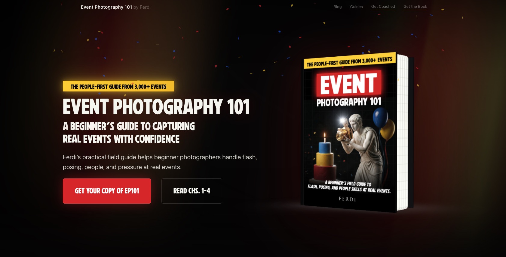 eventphotography101.com — one of the AI-assisted websites